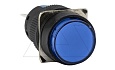 Кнопка плоская LA115-C, возврат, синяя, круглая, без подсветки, 1CO, 16mm, IP40 от интернет-магазина amperkin.by