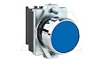Кнопка плоская PB1S, синий, без фиксации, без подсветки, 1NO, 6A 230VAC/24VDC, 22mm, IP65 от интернет-магазина amperkin.by
