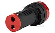 Индикатор мигающий светодиодный моноблочный AD116-22DFS, красный, LED 220VAC/DC, IP50, 22mm от интернет-магазина amperkin.by