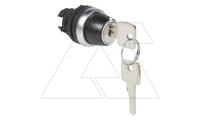 Osmoz - Переключатель с ключом, 2 положения с фиксацией, 90°(12-3 час.) M22, IP66 (ключ извлек. из 2-х положений)