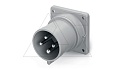 Разъем пром. силовой CEE встраиваемый, штекер, 32A, 3P+E 6h, 380_415VAC 50/60Hz, уст. 75x75mm, IP44/IP54, серия OPTIMA от интернет-магазина amperkin.by