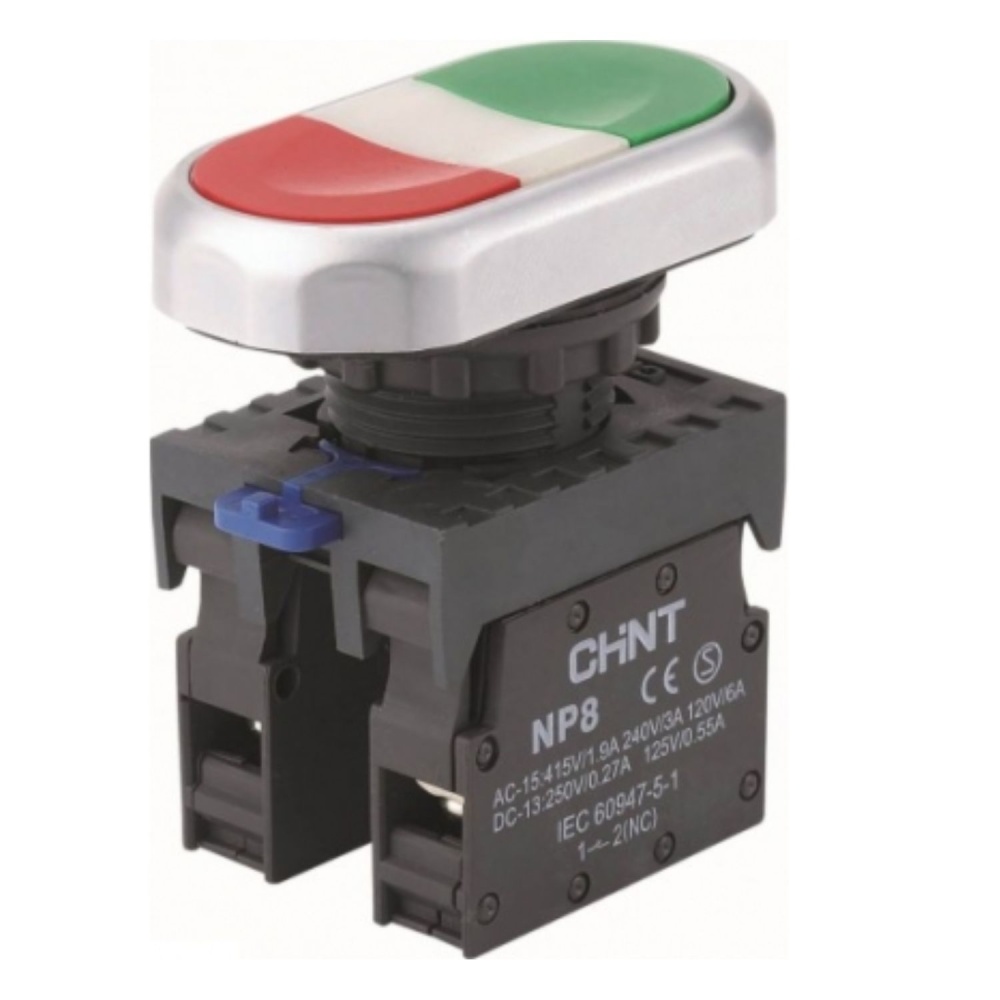 Двойная, кнопка NP8-11S 1НО+1НЗ, IP65 (R)