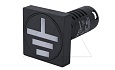 Указатель положения заземлителя AD16-22, "земля" красный, 220VAC/DC, 22mm, IP54 от интернет-магазина amperkin.by
