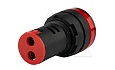Индикатор светодиодный моноблочный AD116-22DS, красный, LED 220VAC/DC, IP65, 22mm от интернет-магазина amperkin.by