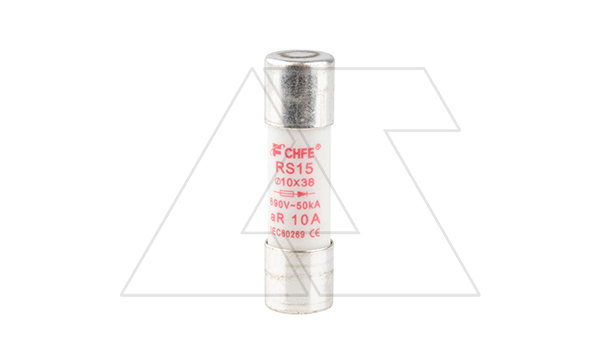 Вставка плавкая цилиндр. RS15, 10A, 690VAC, 50kA, 10x38mm, тип aR