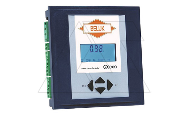 Регулятор BLR-ACXeco (ACXE06R), 6(7) ступеней, измерение THDI/THDU/°C, Umin/Umax, 90_550VAC, фронт IP41