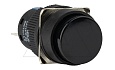 Кнопка плоская LA115-C, возврат, черная, круглая, без подсветки, 1CO, 16mm, IP40 от интернет-магазина amperkin.by