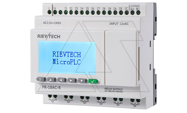Программируемый логический контроллер PR-18AC-R, 110_240VAC, 12DI, 6RO, RTC, RS232, ЖКИ Программируемый логический контроллер PR-18AC-R, 110_240VAC, 12DI, 6RO, RTC, RS232, ЖКИ