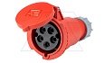 Разъем пром. силовой CEE кабельный, гнездо, 32A, 3P+N+E 6h, 346_415VAC 50/60Hz, IP44, серия Hexie от интернет-магазина amperkin.by
