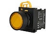 Кнопка плоская PB3E, желтая, без фиксации, с подсветкой без LED, 1NO, 6A 230VAC/24VDC, 22mm, IP65 от интернет-магазина amperkin.by