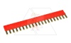 Перемычка гребневая ZG20-1red, 20P, красный, для реле PI6, PIR6W, PIR6WВ
