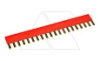 Перемычка гребневая ZG20-1red, 20P, красный, для реле PI6, PIR6W, PIR6WВ от интернет-магазина amperkin.by