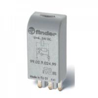 Модуль индикации и защиты 99.01.0.024.98, зеленый светодиод + варистор, 6…24VAC/DC Модуль индикации и защиты 99.01.0.024.98, зеленый светодиод + варистор, 6…24VAC/DC
