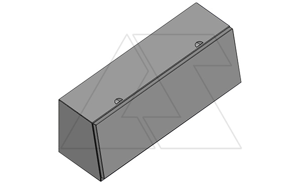 Верxняя часть PEX пульта управления, 460x1200x400мм (ВxШxГ), передняя дверь, монтажная панель, из НЕРЖ. стали, IP55 Верxняя часть PEX пульта управления, 460x1200x400мм (ВxШxГ), передняя дверь, монтажная панель, из НЕРЖ. стали, IP55