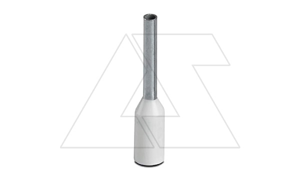 Кабельный наконечник AI 0,5 - 8 WH изолированный, сечение 0,5mm2, длина 8mm, белый (упак. 100шт.) Кабельный наконечник AI 0,5 - 8 WH изолированный, сечение 0,5mm2, длина 8mm, белый (упак. 100шт.)