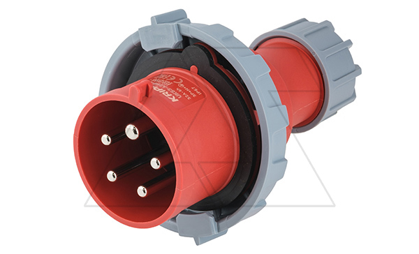 Разъем пром. силовой CEE кабельный, штекер, 32A, 3P+N+E 6h, 346_415VAC 50/60Hz, IP67, серия Hexie