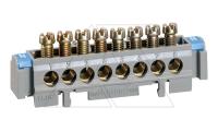 Клеммная колодка 1х6-25+12х1.5-16мм2, L=113мм, без изолир. крышки Клеммная колодка 1х6-25+12х1.5-16мм2, L=113мм, без изолир. крышки