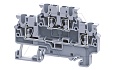 Клемма двухъярусная CXDL2.5 /5x72,7mm, пружинная, 4 присоед., 2,5(max 4)mm2, 24A, 1000V, серая от интернет-магазина amperkin.by Клемма двухъярусная CXDL2.5 /5x72,7mm, пружинная, 4 присоед., 2,5(max 4)mm2, 24A, 1000V, серая от интернет-магазина amperkin.by