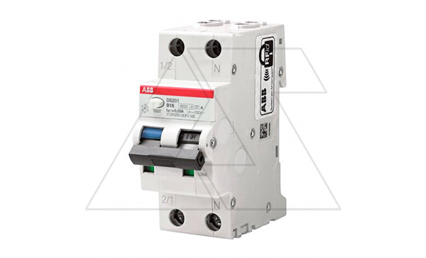 Дифф. авт. выключатель DS201 C10 AC30, 1P+N C 10A 30mA Icu=10kA 2M Дифф. авт. выключатель DS201 C10 AC30, 1P+N C 10A 30mA Icu=10kA 2M