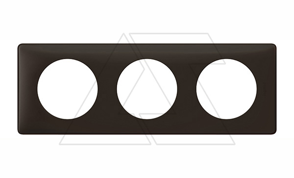 Celiane - Рамка 3 поста черная перкаль