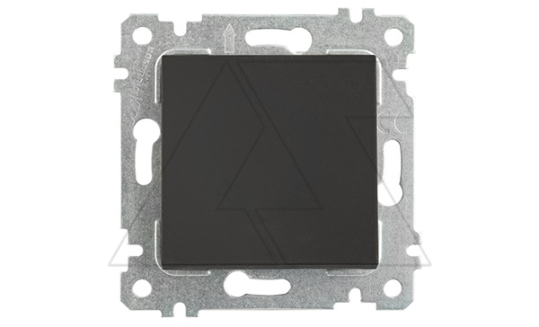 Rita - Выключатель, пруж. зажимы, черный мат