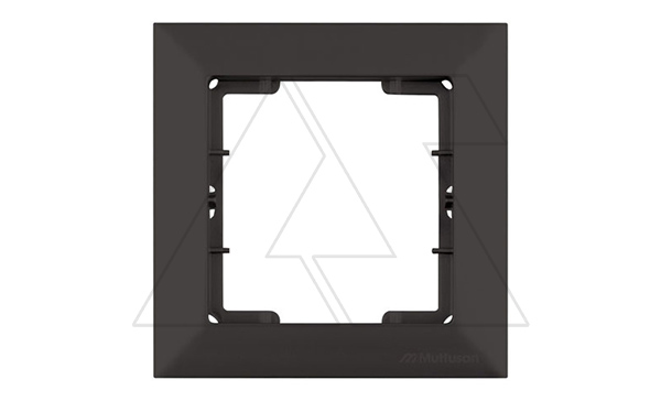 Daria - Рамка 1 пост, к механизмам серии 21, черный мат