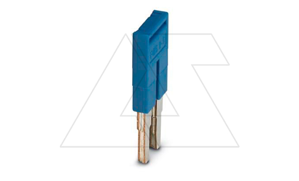 Перемычка FBS 2-5 BU на 2 полюса, для клемм 5,2mm, 24A, синяя Перемычка FBS 2-5 BU на 2 полюса, для клемм 5,2mm, 24A, синяя