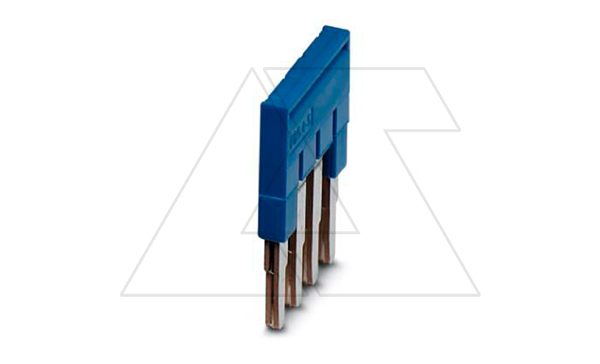 Перемычка FBS 4-5 BU на 4 полюса, для клемм 5,2mm, 24A, синяя Перемычка FBS 4-5 BU на 4 полюса, для клемм 5,2mm, 24A, синяя