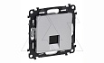 Valena Life - Розетка 1хRJ-45 UTP CAT5E, алюминий (инд. упаковка) от интернет-магазина amperkin.by