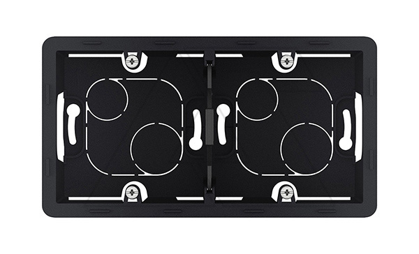 Inspiria - Коробка для наклад. монтажа 2поста (антрацит)