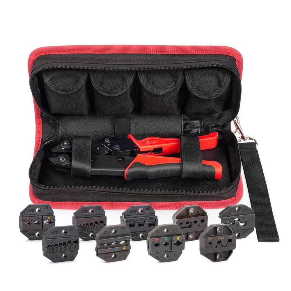 Пресс-клещи с набором матриц СТО+9 серия QUICK PRO (КВТ)