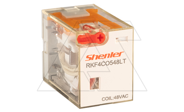 Реле RKF4CO548LT, 4CO, 6A(250VAC/30VDC), 48VAC, мех. индикация, тест-кнопка с блокировкой, LED Реле RKF4CO548LT, 4CO, 6A(250VAC/30VDC), 48VAC, мех. индикация, тест-кнопка с блокировкой, LED