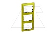 Galea Life - Рамка Metallic на 3 поста вертикальная, Magic Green от интернет-магазина amperkin.by