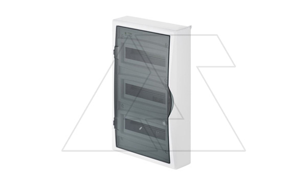 Щит навесной ECO BOX 3x12M, N/PE 4x 6x16+3x10mm2, дымчатая пласт. дверь, белый RAL9003, 560x354x107mm, IP40 Щит навесной ECO BOX 3x12M, N/PE 4x 6x16+3x10mm2, дымчатая пласт. дверь, белый RAL9003, 560x354x107mm, IP40