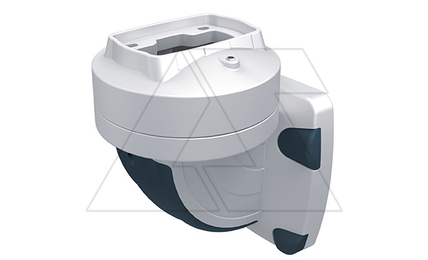 Держатель поворотный (315°) настенный ETR060, вертикальный выход, RAL7035/RAL5020, m=2,285кг