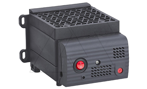 Нагреватель PPH 900W полупроводниковый в пластик. корпусе с вентилятором, выкл. и термостатом, 230VAC, винт. клемма, на дин-рейку/панель