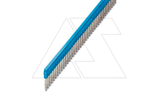 Перемычка FBS 50-6 BU на 50 полюсов, для клемм 6,2mm, 32A, синяя Перемычка FBS 50-6 BU на 50 полюсов, для клемм 6,2mm, 32A, синяя