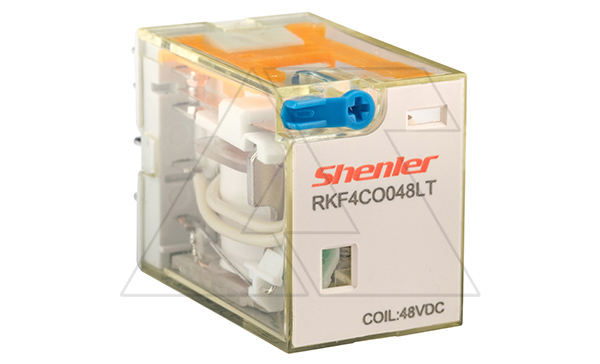 Реле RKF4CO048LT, 4CO, 6A(250VAC/30VDC), 48VDC, мех. индикация, тест-кнопка с блокировкой, LED Реле RKF4CO048LT, 4CO, 6A(250VAC/30VDC), 48VDC, мех. индикация, тест-кнопка с блокировкой, LED