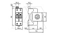 Разрядник V50-1+NPE+FS-280, 2P, It(10/350)=25кА, It(8/20)=80кА, Up=1.3кВ, с дист. сиг., B+C от интернет-магазина amperkin.by