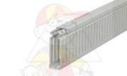 Перфокороб LKV 75025, органайзер для шкафов, 75 x 25 мм (глубина х ширина крышки), L=2000мм, RAL 7030 серый от интернет-магазина amperkin.by