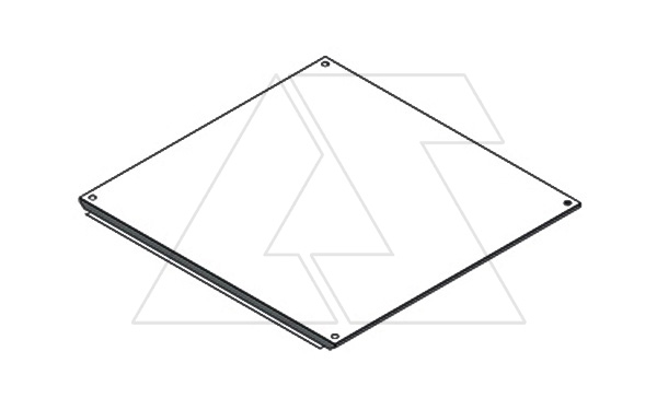 Крыша щита NEO 600x500мм (ШxГ), RAL7035, IP55 Крыша щита NEO 600x500мм (ШxГ), RAL7035, IP55