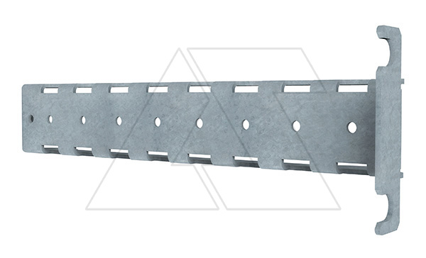 Рейка монтажная 200мм для установки по глубине щита EC, 4шт. c монт. компл.