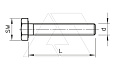 Болт SKS 8х30 F с шестигранной головкой, гайкой и шайбой, М8х30мм, гор. оцинк от интернет-магазина amperkin.by