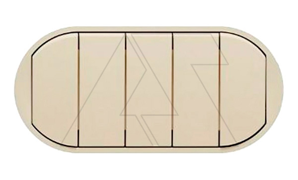 Celiane - Лицевая панель для выключателя с 5 клавишами слоновая кость