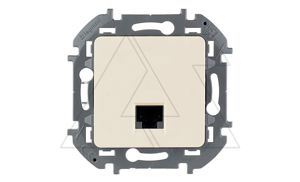 Inspiria - Розетка 1хRJ-45 UTP CAT5E (сл.кость) Inspiria - Розетка 1хRJ-45 UTP CAT5E (сл.кость)