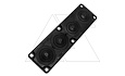 Панель кабельного ввода MC4 283x68mm, кол-во вход. x диаметр в mm: 4x30_63,  IP65, RAL9005, UL94V-0 от интернет-магазина amperkin.by