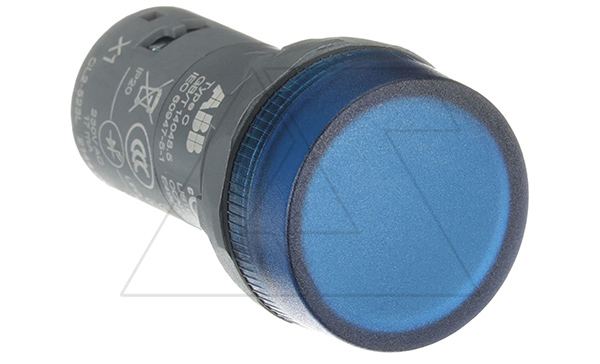 Светосигнальная арматура CL2-523L, синяя, 230VAC, IP66, 22mm
