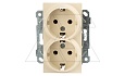 Rita - Розетка двойная 2x2P+E, сл.кость от интернет-магазина amperkin.by