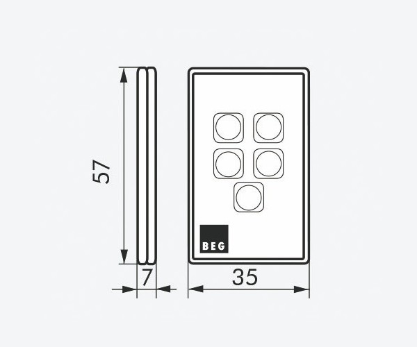 Пульт управления B.E.G. IR-PD-DIM-Mini
