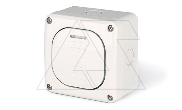 Переключатель накладной промежуточный, 1P 10A/250V, с подсветкой, M95(95x95mm), IP66, серия PROTECTA